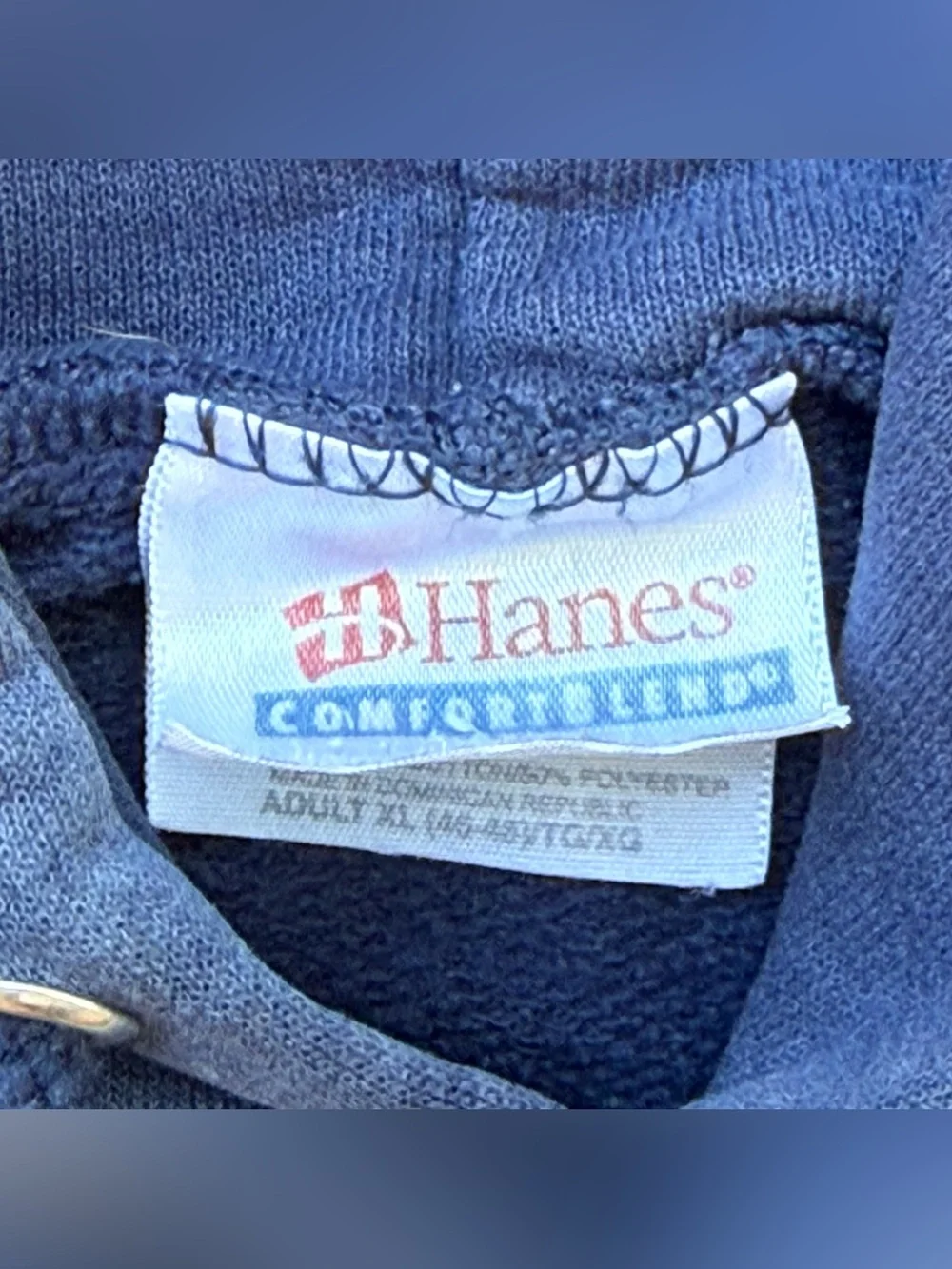 Vintage 90’s Distressed US BERKELEY Hane Navy Blue Hoodie